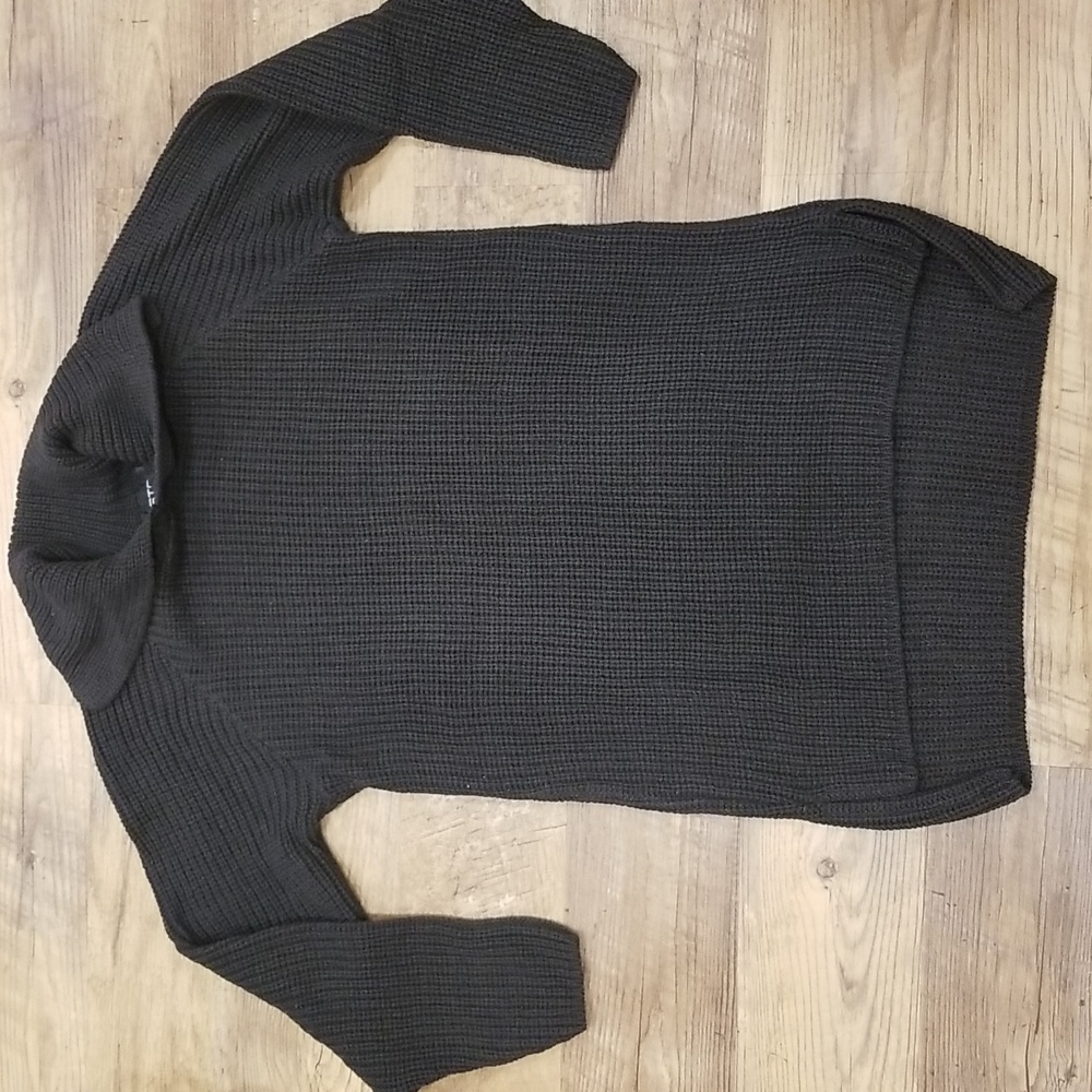 Halston Chunky Knit Sweater 100% Cotton Hi-Low Vintage NWOT